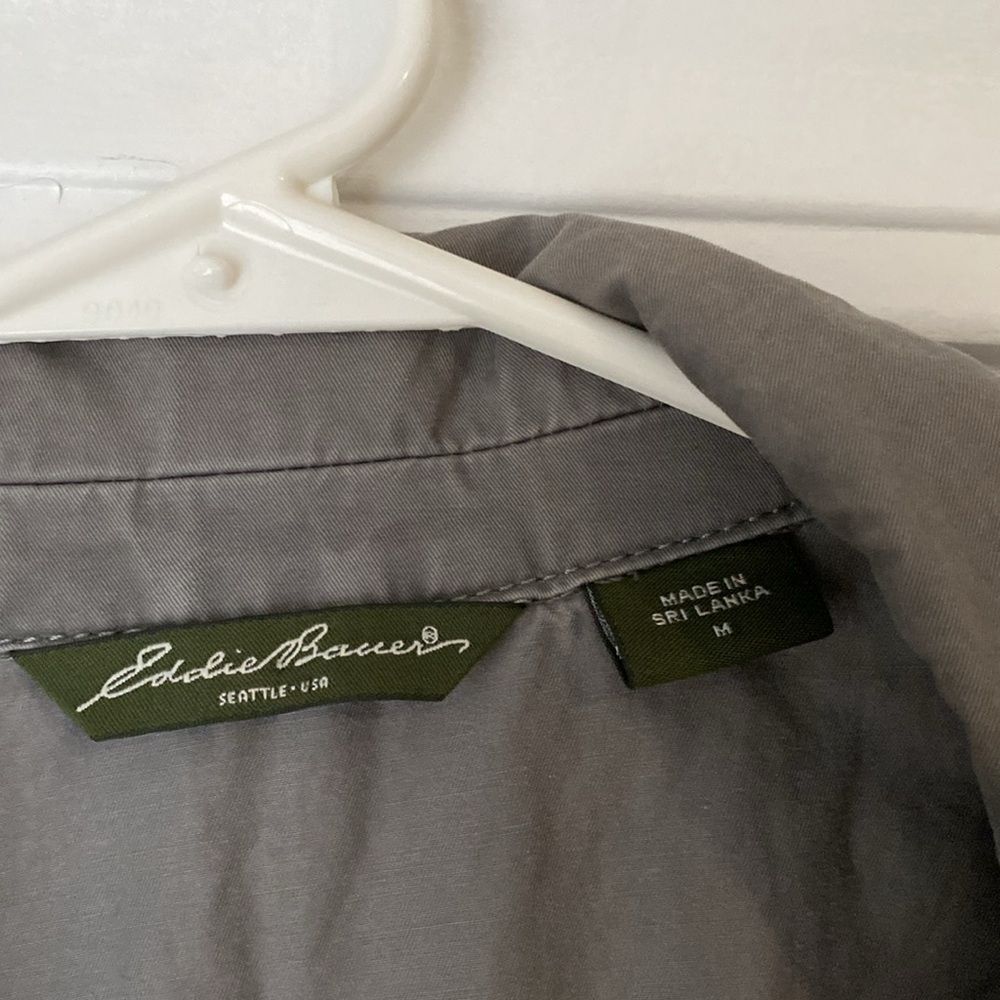 Eddie Bauer Gray Button Up Blazer Size Medium - image 6